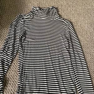 turtle neck striped shirt